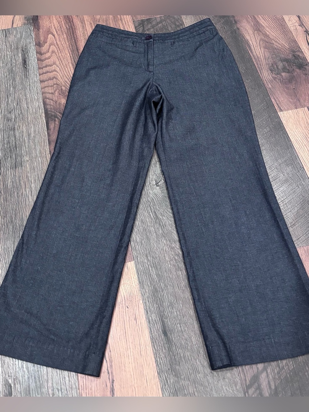 J. Jill Wide Leg Trousers in chambray 6P great condition!